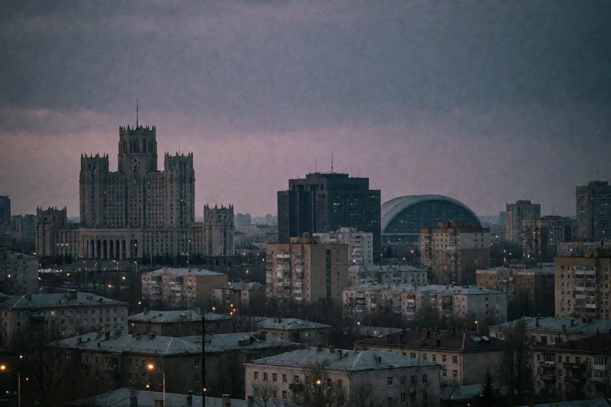 Астана в сумерках